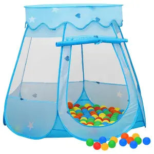 Berkfield Children Play Tent with 250 Balls Blue 102x102x82 cm