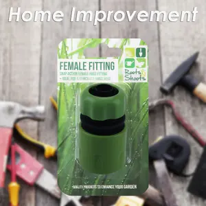 Female Hose Fitting Half Inch Snap Action Gardening Tools Accessories  5cm Green