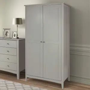 2 door wardrobe, Como Light Grey