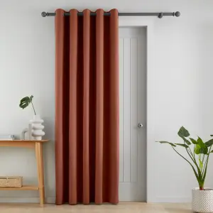 Catherine Lansfield Wilson Blackout Thermal 168x213cm Door Panel Terracotta