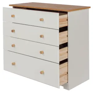 Soft white 4 drawer chest, Colorado Range