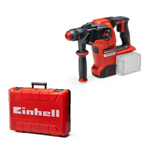 Einhell Cordless Rotary Hammer Drill 36V 3.2J Power X-Change With Carry Case Drill Impact Chisel HEROCCO 36/28 - Body Only