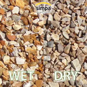 simpa 20mm Golden Flint Chippings Bag 20kg