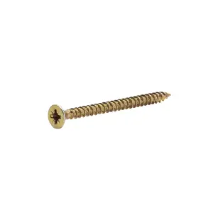 TurboDrive PZ Yellow-passivated Steel Screw (Dia)4.5mm (L)60mm, Pack of 100