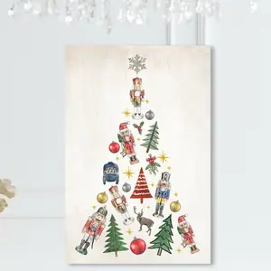 Fun Christmas Tree - Wrapped Canvas Painting 38 cm H x 25 cm W