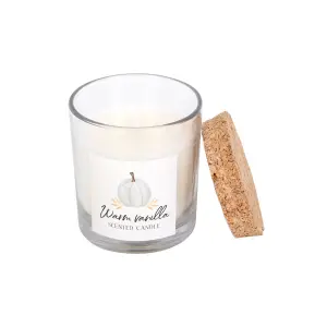 Warm Vanilla Scented Jar Candle