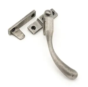 From The Anvil Antique Pewter Night-Vent Locking Peardrop Fastener - RH