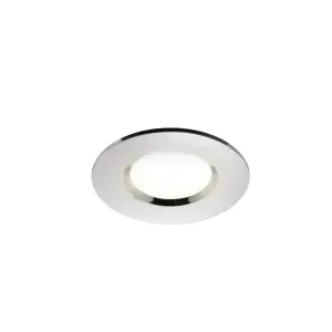 GoodHome Etana Polished Chrome effect Non-adjustable LED Neutral white Downlight 4.7W IP65