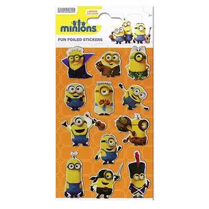 Minions: The Rise Of Gru Foil Stickers Yellow (One Size)