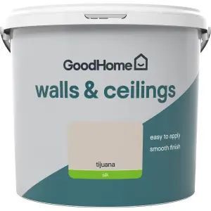 GoodHome Walls & ceilings Tijuana Silk Emulsion paint, 5L