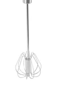 Essentials by Premier Zamin Press And Spin Silver Finish 30cm Whisk