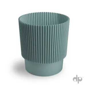 Plant Pots Flower Planter 3 Colours 3 sizes Plastic Pot Modern Elegant Green Mint W17cm x H19cm