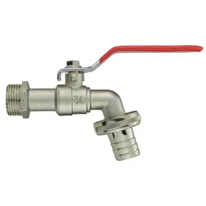 Garden Watering tap/Stopcock 25mm Water Pipe MDPE Back/Wall Plate+Lever tap+Free Thread Seal Tape