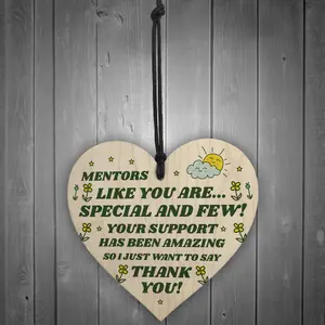 Special Thank You Friend Gift Wood Heart Mentor Gift Poem Teacher Gift Friend Plaque