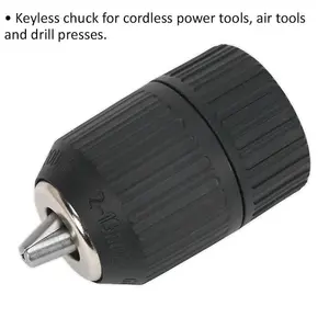 13mm Keyless Drill Chuck - 1/2" x 20 UNF Thread - Cordless Power Tool Chuck