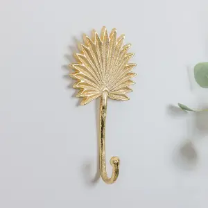 Melody Maison Gold Palm Leaf Wall Hook