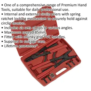 Ultimate 400mm Heavy Duty Circlip Pliers Set for Internal and External Use