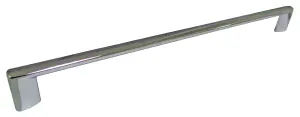 Satin Nickel effect Cabinet Straight Pull handle (L)28.8cm