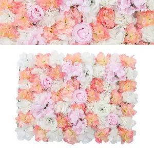 Artificial Simulation Rose Flower Decoration Backdrop Wall Panel 400 x 600 mm