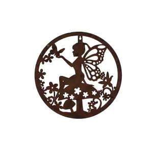 Terrastyle Brown Metal Fairy Garden ornament (H)0.05cm