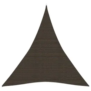 Berkfield Sunshade Sail 160 g/m2 Brown 5x6x6 m HDPE