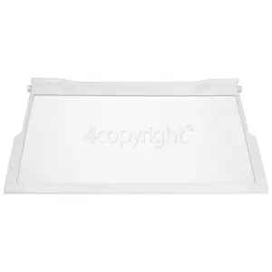 Whirlpool Genuine Spare Part - Fridge Upper Glass Shelf : 475x288mm max. inc. trims - WPL481010643010