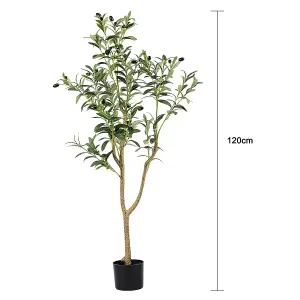 Artificial Olive Tree Tall Fake Olive Tree - 120cm