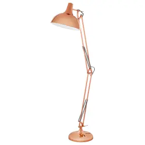 Table Desk Lamp Colour Copper Adjustable In Line Switch Bulb E27 1x60W