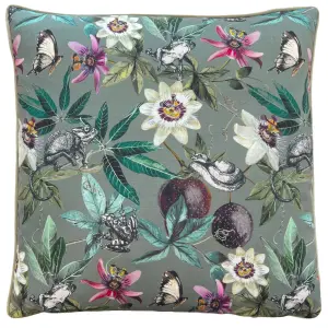 Wylder Wild Passion Creatures Digitally Printed Piped Feather Rich Cushion