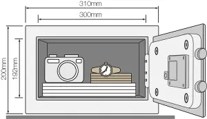 Yale Small Value Alarmed Safe  - YEC/200/DB1