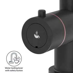 GoodHome Aji Matt Black Boiling water tap