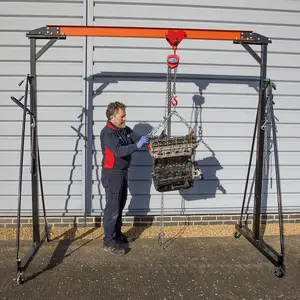 Sealey Portable Lifting Gantry Crane Adjustable 0.5 Tonne SG500