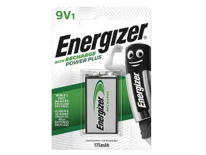 Energizer S624 Recharge Power Plus 9V Battery R9V 175 mAh (Single) ENGRC9V175