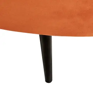 Beliani Glam Velvet Sofa Orange SAVAR