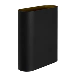 Lucide Ovalis Modern Up Down Wall Light - 2xE14 - Black