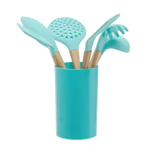 Maison by Premier Zing 7Pc Pastel Green Utensil Set