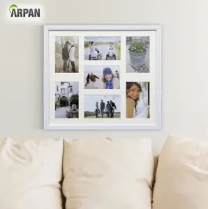 Arpan MDF Multi Aperture Photo Frame 7 Aperture (3- 4x6" & 4-6x4") White