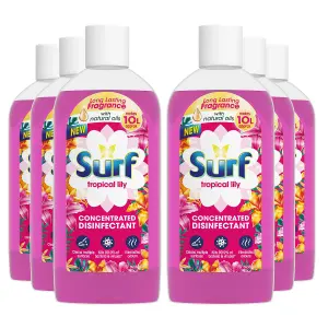 Surf Concentrated Disinfectant Tropical Lily Multi-Purpose Cleaner, 240ml, 6pk