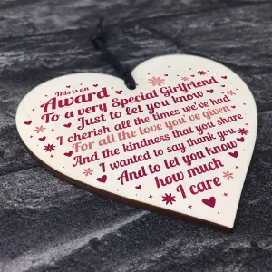 Red Ocean Handmade Valentines Gift For Girlfriend Wooden Heart Sign Relationship Anniversary Gift From Boyfriend Keepsake Gift