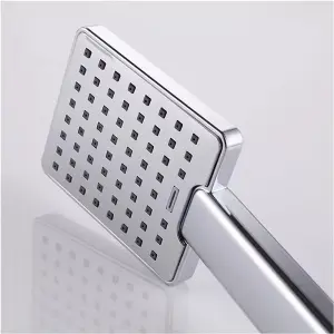 Square Chrome Finish Handset Shower Handset For Bath Mixer Tap