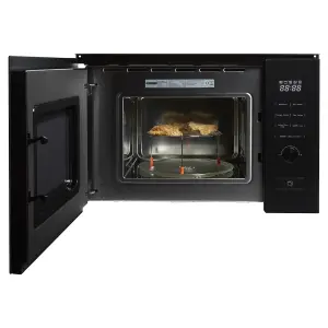 Cookology 800W Built-in Microwave with Grill 20L Integrated Design - TCM20BGL Black