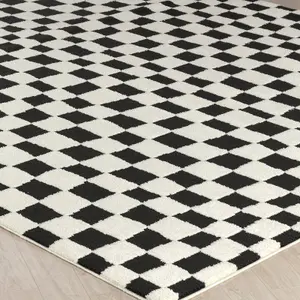 IRINA Skandi Checkered Area Rug 160 x 213 cm