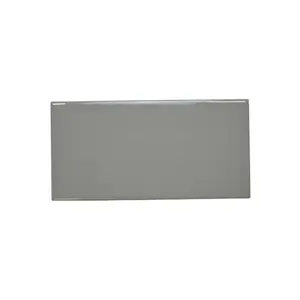 Johnson Tiles Veneto Grey Gloss Ceramic Indoor Wall tile, Pack of 50, (L)200mm (W)100mm