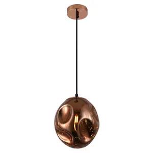 Rowlands 1 - Light Unique/Statement Pendant Rose Gold