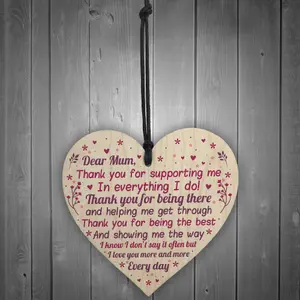 Red Ocean Mummy To Be Gift Wooden Heart Mothers Day Gift For Her Mother And Daughter Gifts Keepsake Plaque