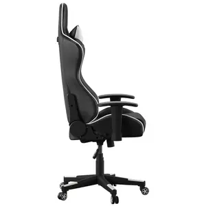 Senna Office Chair with Wheels in Black / White