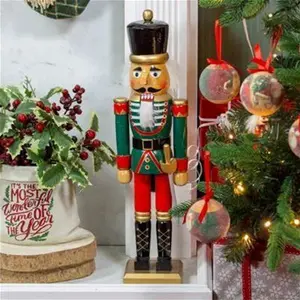 The Christmas Workshop 81560 50cm Tall Wooden Nutcracker Soldier