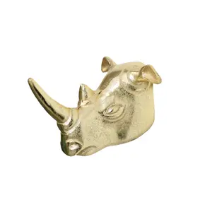 Melody Maison Gold Rhino Wall Hook