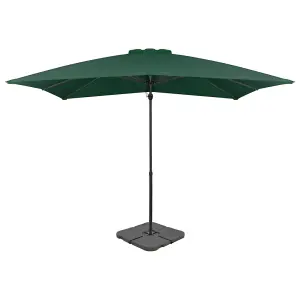 Berkfield Outdoor Umbrella with Portable Base Green