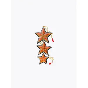 Stars Holiday Shaped Ornament (Set of 3)